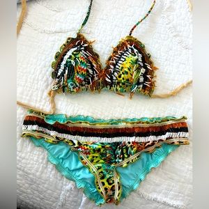 Lau de la two piece beaded bikini